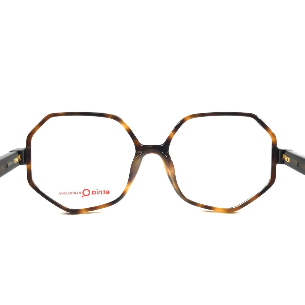 Etnia Barcelona Eyeglasses Frames STELE HV Havana Geometric Full Rim 56-16-138